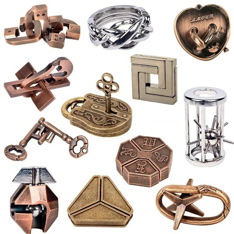 Metal Brain Teaser Puzzle – IQ Challenge Game for Adults & Kids 1776 - The Puzzle Mind