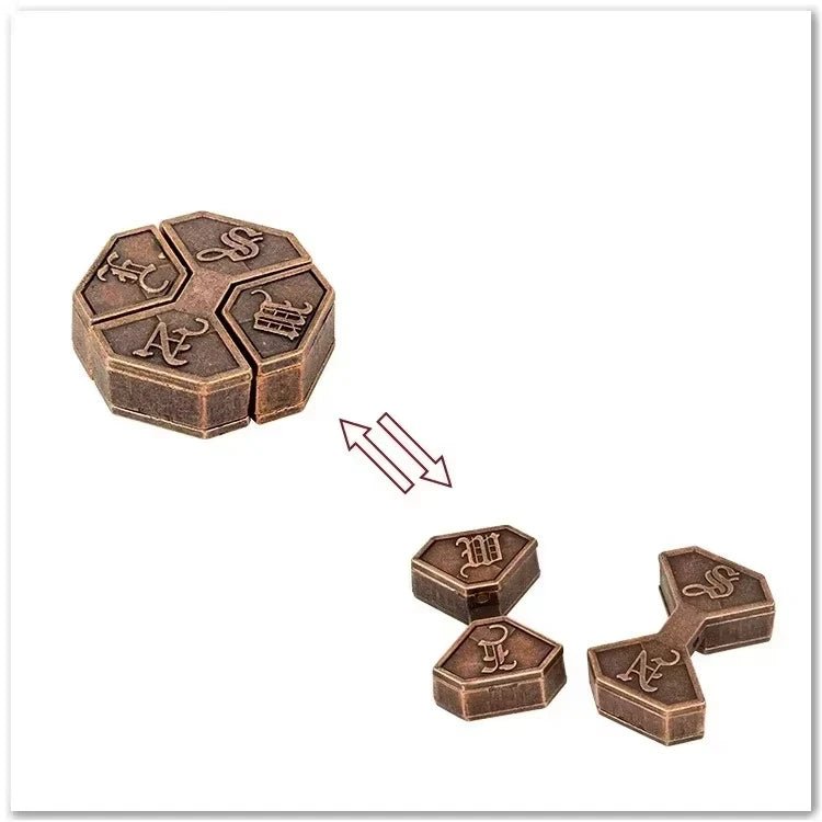 Metal Brain Teaser Puzzle – IQ Challenge Game for Adults & Kids 1776 - The Puzzle Mind