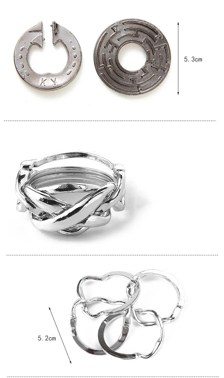 Metal Brain Teaser Puzzle – IQ Challenge Game for Adults & Kids 1874 - The Puzzle Mind