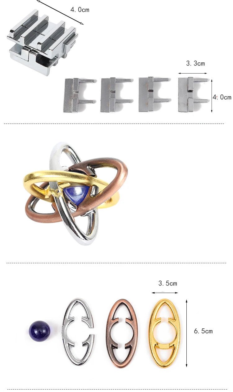 Metal Brain Teaser Puzzle – IQ Challenge Game for Adults & Kids 1874 - The Puzzle Mind