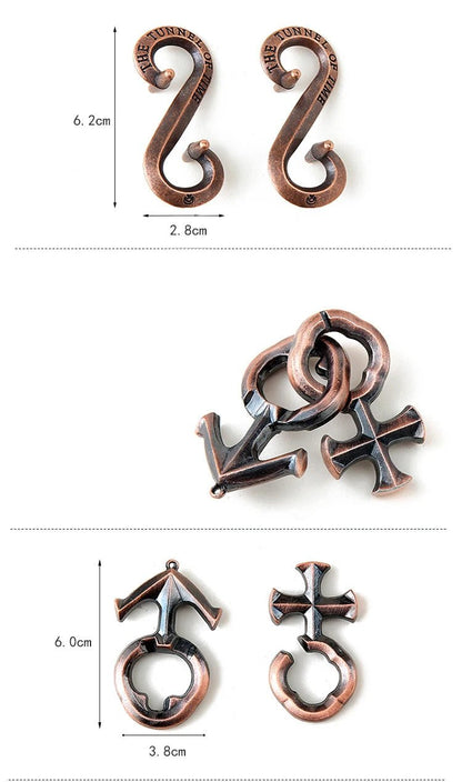 Metal Brain Teaser Puzzle – IQ Challenge Game for Adults & Kids 1874 - The Puzzle Mind