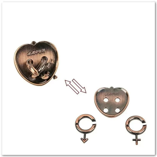 Metal Brain Teaser Puzzle – IQ Challenge Game for Adults & Kids 1972 - The Puzzle Mind