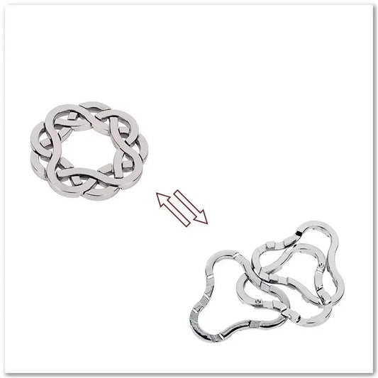 Metal Brain Teaser Puzzle – IQ Challenge Game for Adults & Kids 2168 - The Puzzle Mind