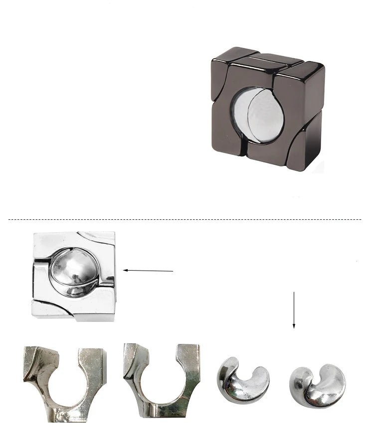 Metal Brain Teaser Puzzle – IQ Challenge Game for Adults & Kids 2266 - The Puzzle Mind