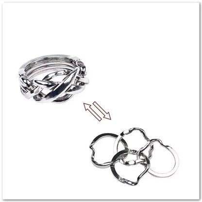 Metal Brain Teaser Puzzle – IQ Challenge Game for Adults & Kids 2266 - The Puzzle Mind