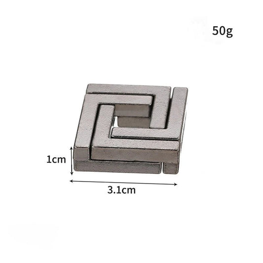 Metal Brain Teaser Puzzle – IQ Challenge Game for Adults & Kids 469 - The Puzzle Mind