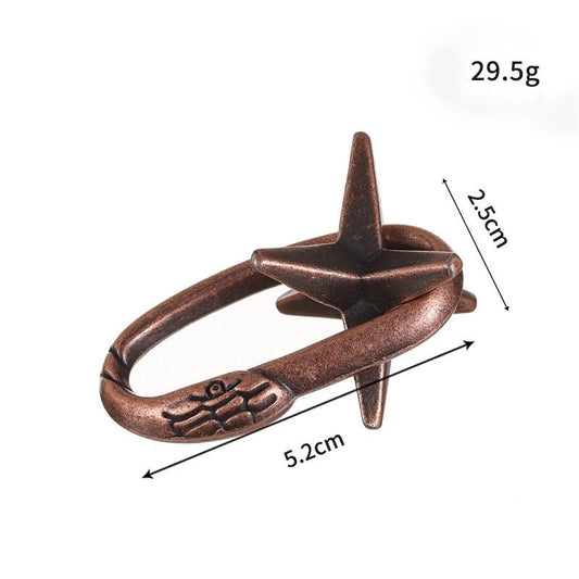 Metal Brain Teaser Puzzle – IQ Challenge Game for Adults & Kids 698 - The Puzzle Mind