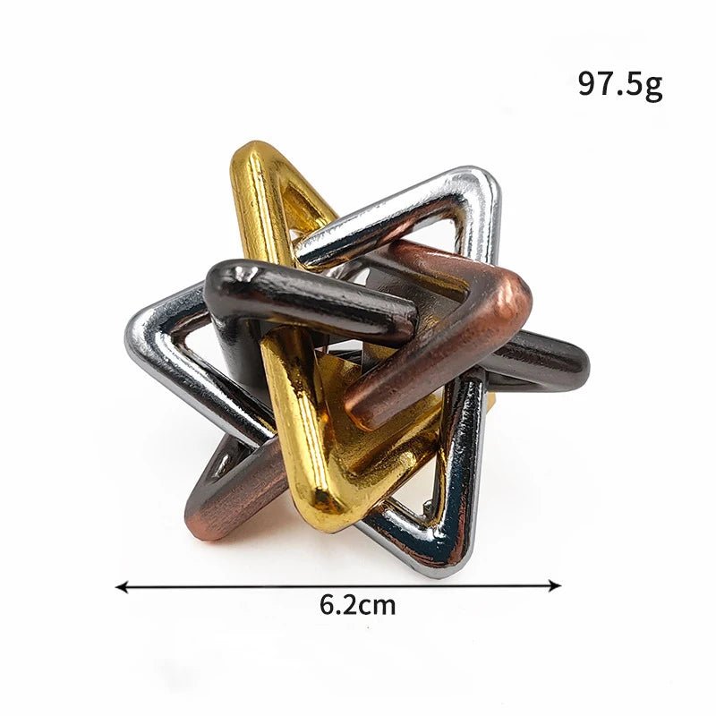 Metal Brain Teaser Puzzle – IQ Challenge Game for Adults & Kids 698 - The Puzzle Mind