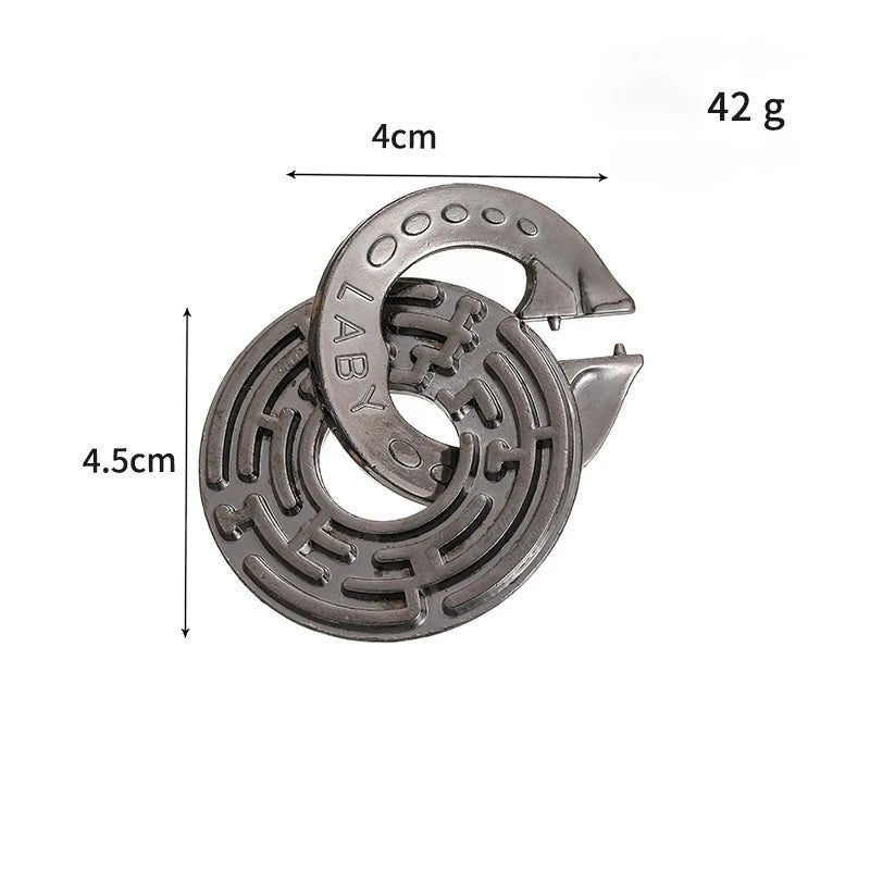 Metal Brain Teaser Puzzle – IQ Challenge Game for Adults & Kids 698 - The Puzzle Mind