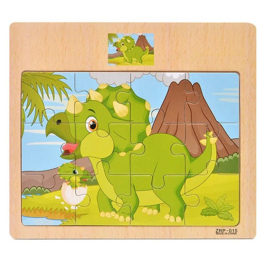 Wooden Kids Puzzle – Animal & Vehicle Learning Game 339 - The Puzzle Mind