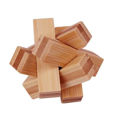 Wooden Kong Ming Lock Puzzle – 3D IQ Brain Teaser for Adults 44 - The Puzzle Mind